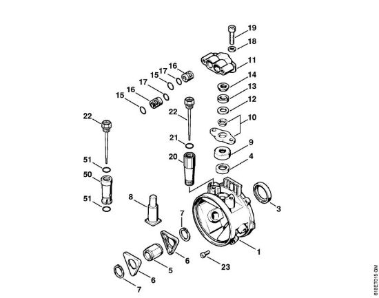 Corpo pompa Idropulitrice elettrica (RE) RE 250 K della marca STIHL