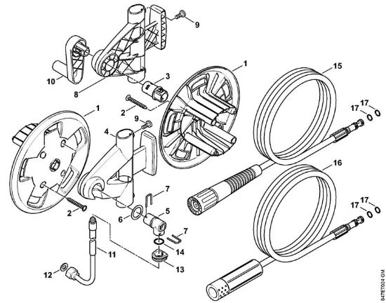Tamburo avvolgi-flessibile Idropulitrice elettrica (RE) RE 271 PLUS della marca STIHL