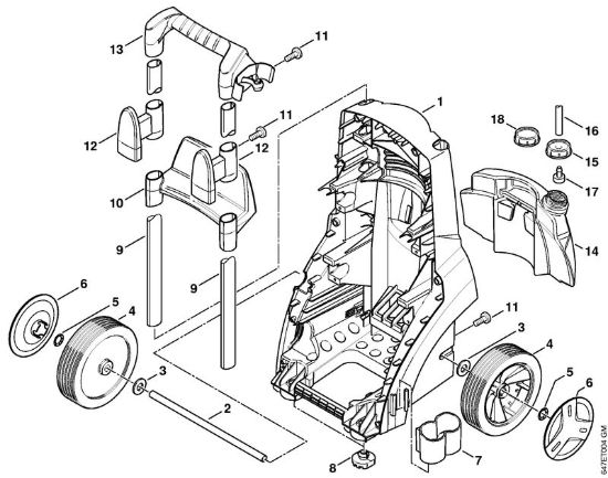 Carrello Idropulitrice elettrica (RE) RE 281 della marca STIHL