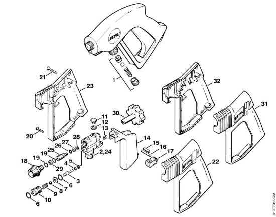 Pistola Idropulitrice elettrica (RE) RE 340 K della marca STIHL