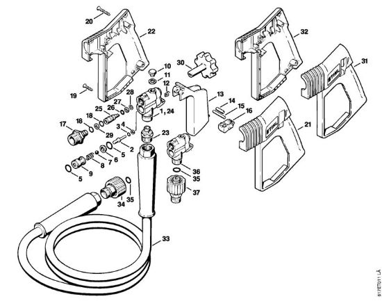 Pistola Idropulitrice elettrica (RE) RE 401 K della marca STIHL
