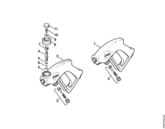 Pistola Idropulitrice elettrica (RE) RE 500 W della marca STIHL