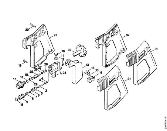Pistola Idropulitrice elettrica (RE) RE 500 W della marca STIHL