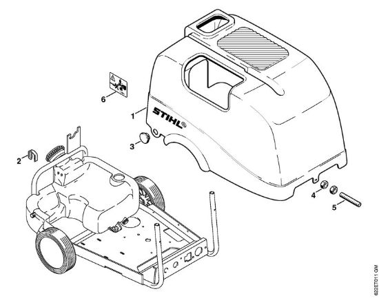 Cappottatura Idropulitrice elettrica (RE) RE 550 W della marca STIHL