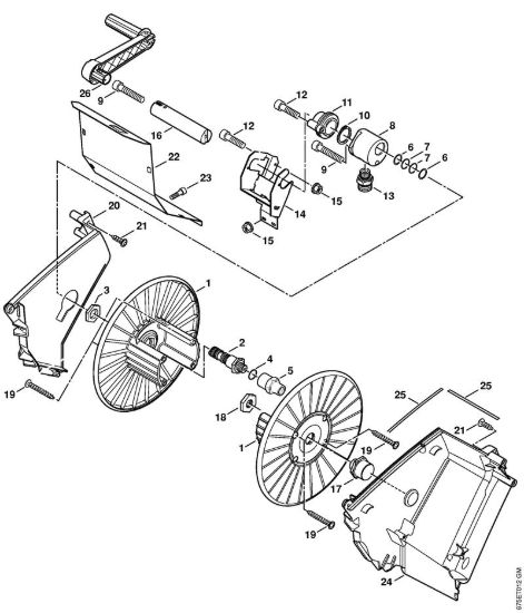 Tamburo avvolgi-flessibile Idropulitrice elettrica (RE) RE 551 PLUS della marca STIHL