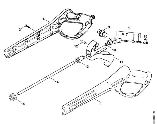 Pistola Idropulitrice elettrica (RE) RE 820 KM della marca STIHL