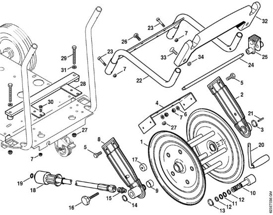 Tamburo avvolgi-flessibile Idropulitrice elettrica (RE) RE 880 W della marca STIHL