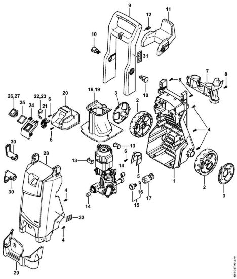 Carrello Idropulitrice elettrica (RE) RE 90 - 4951 della marca STIHL