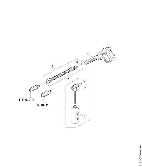Picture of Pistola, tubo nebulizzatore RE 90.0 PLUS