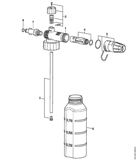 Erogatore di schiuma    06/2019 Idropulitrice elettrica (RE) RE 98 della marca STIHL