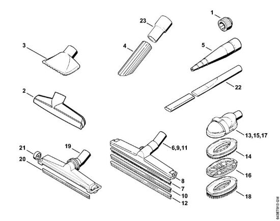 Accessori a richiesta Aspiratori (SE) SE 120 E della marca STIHL
