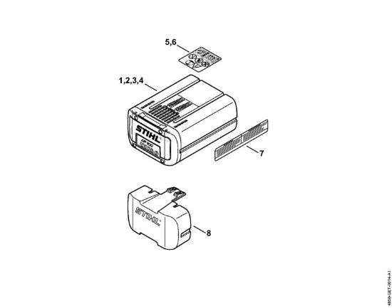 Accumulatore Batterie (AK, AP, AR, AS, PS) AP 100 della marca STIHL