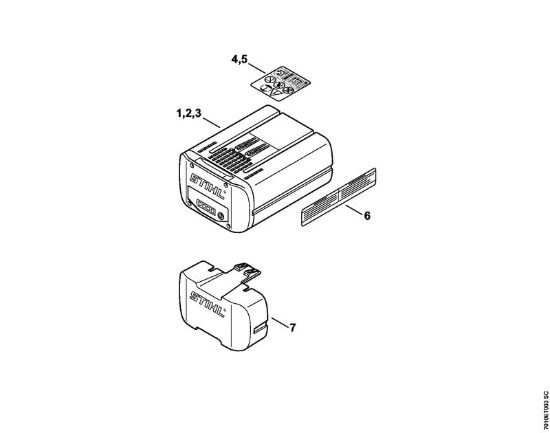 Accumulatore Batterie (AK, AP, AR, AS, PS) AP 115 della marca STIHL