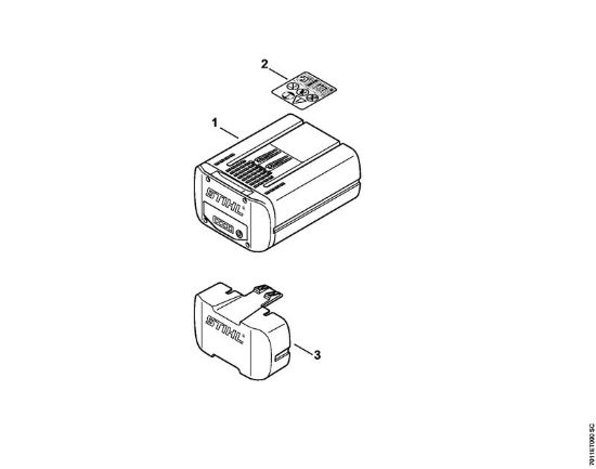 Accumulatore Batterie (AK, AP, AR, AS, PS) AP 120 della marca STIHL