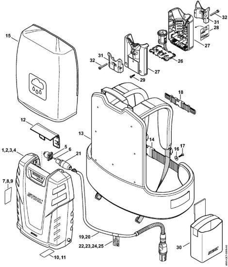 Accumulatore Batterie (AK, AP, AR, AS, PS) AR 2000 della marca STIHL