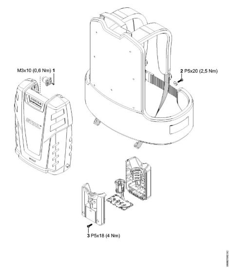 Coppie di serraggio Batterie (AK, AP, AR, AS, PS) AR 3000 della marca STIHL