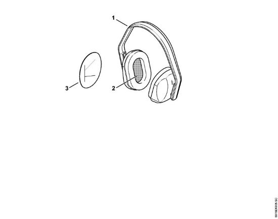 Cuffia auricolare CONCEPT-23 Protezioni per vista e udito Protezione orecchie Concept 23 della marca STIHL