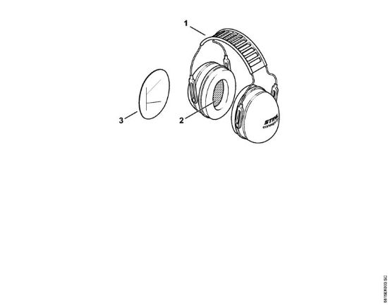 Cuffia auricolare CONCEPT-28 Protezioni per vista e udito Protezione orecchie Concept 28 della marca STIHL