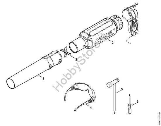 Ugello, accessori a richiesta Soffiatori (BG, BR) BG 66 C-E D della marca STIHL