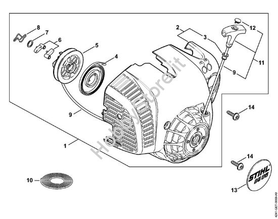 Dispositivo di avviamento Soffiatori (BG, BR) BG 86 della marca STIHL