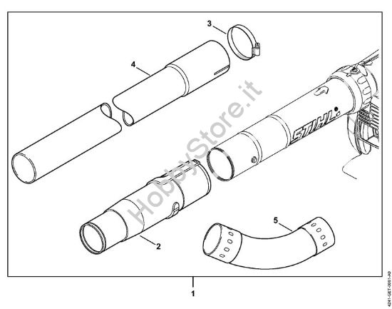 Corredo dispositivo pulizia grondaia Soffiatori (BG, BR) BG 86-D della marca STIHL