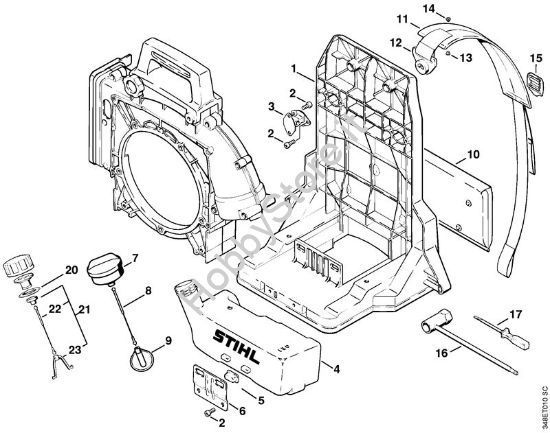 Dorsale Soffiatori (BG, BR) BR 106 della marca STIHL