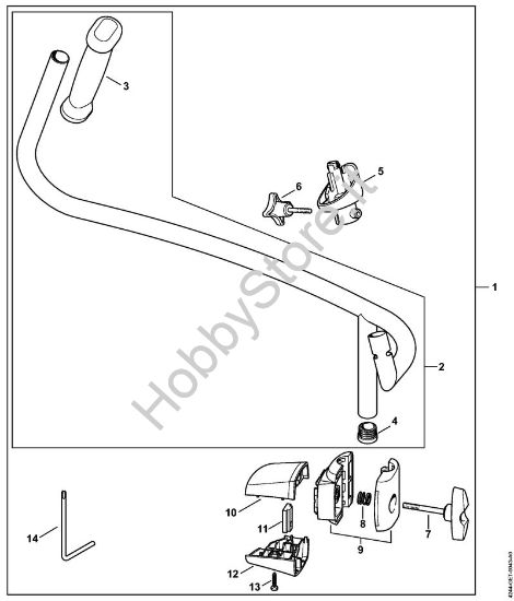 Impugnatura a manubrio Soffiatori (BG, BR) BR 450 C-EF della marca STIHL