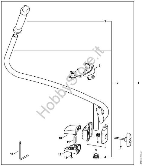 Impugnatura a manubrio Soffiatori (BG, BR) BR 500 della marca STIHL