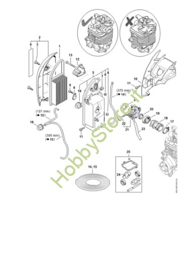 Picture of Filtro aria, manicotto elastico BR 550