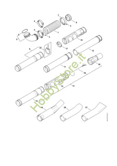 Picture of Tubo a soffietto, Tubo soffiatore BR 600