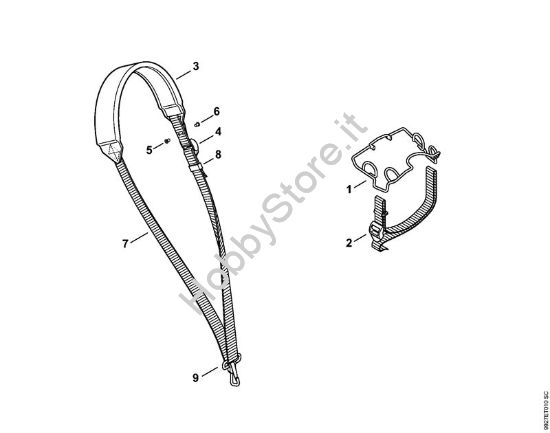 Tracolla Soffiatori a batteria (BGA) BGA 85 della marca STIHL