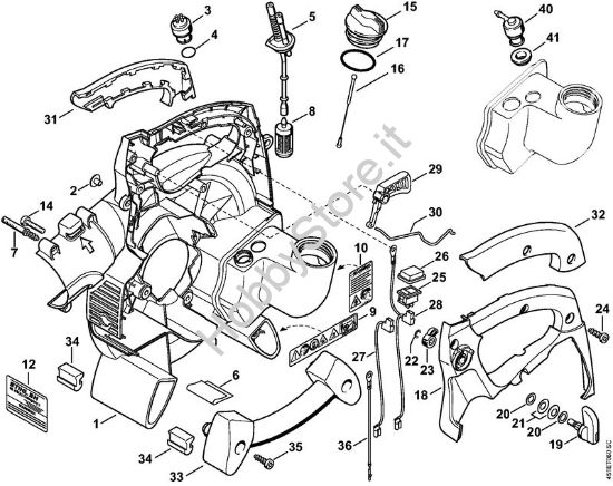 Carter soffiatore interno SH 85 Trituratori ad aspirazione (SH) SH 85-DZ della marca STIHL