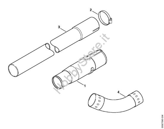 Corredo dispositivo pulizia grondaia Trituratori ad aspirazione (SH) SH 85-DZ della marca STIHL