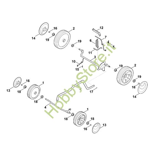 Picture of C - Carrello, impostazione in alto RME 443.0