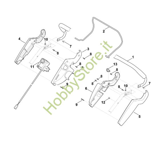 Picture of A - Parte superiore manubrio RME 545.0 C