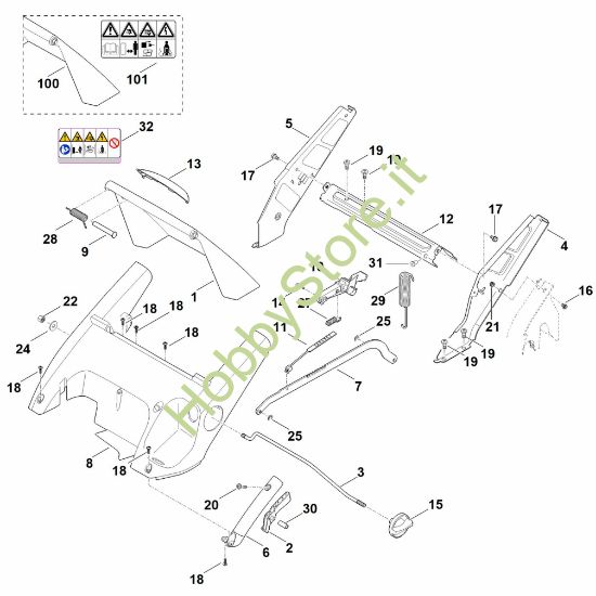 Picture of C - Telaio, regolazione altezza RME 545.0 C