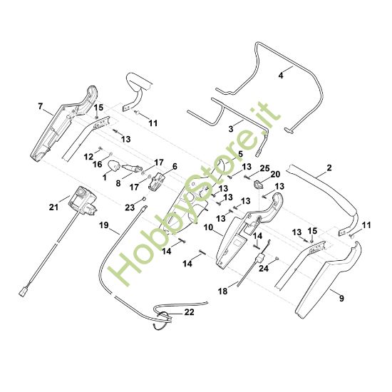 Picture of A - Parte superiore manubrio RME 545.0 V