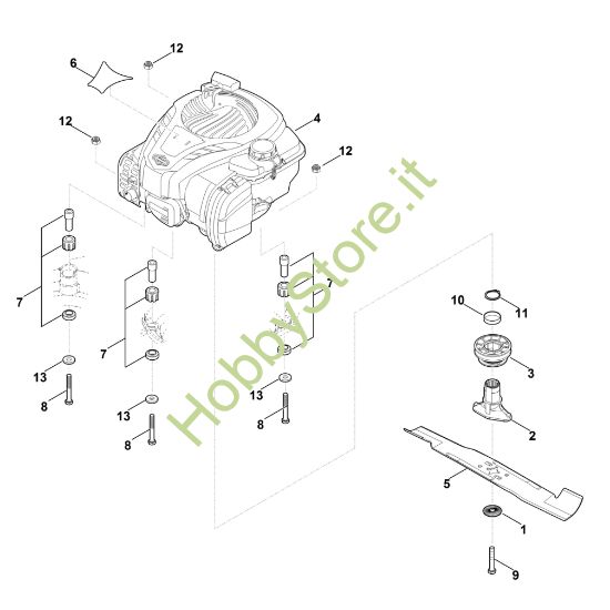 Picture of D - Motore, lama RM 448.0 VC
