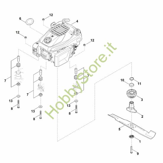 Picture of D - Motore, lama RM 448.1 VC