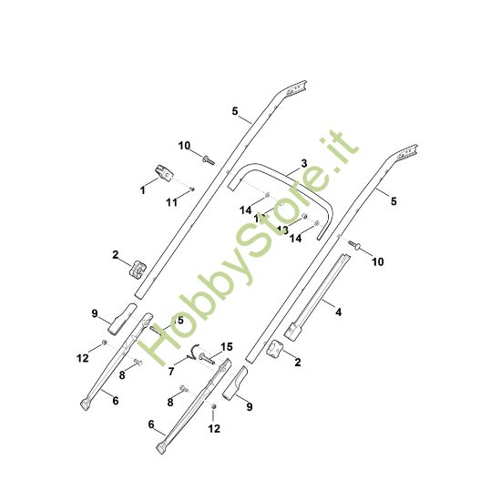 Picture of B - Parte inferiore manubrio RM 545.0 T