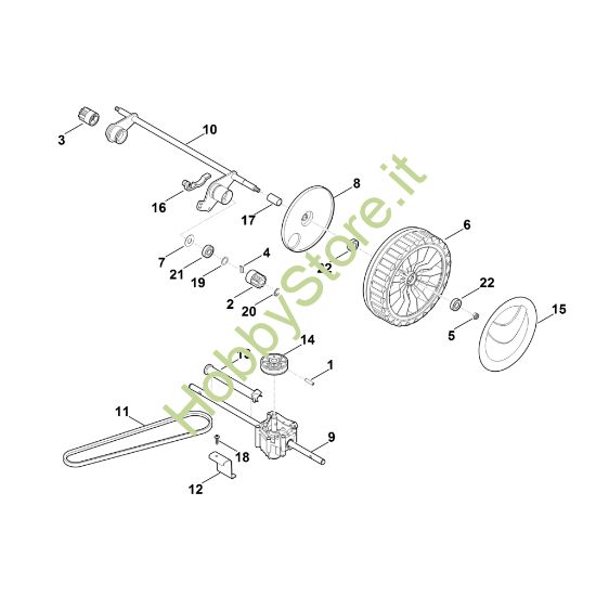 Picture of E - Asse posteriore, cambio RM 545.0 T