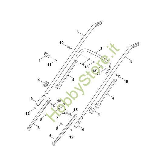 Picture of B - Parte inferiore manubrio RM 545.0 V