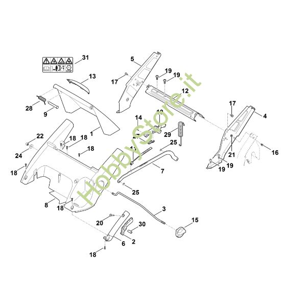 Picture of C - Telaio, regolazione altezza RM 545.0 V