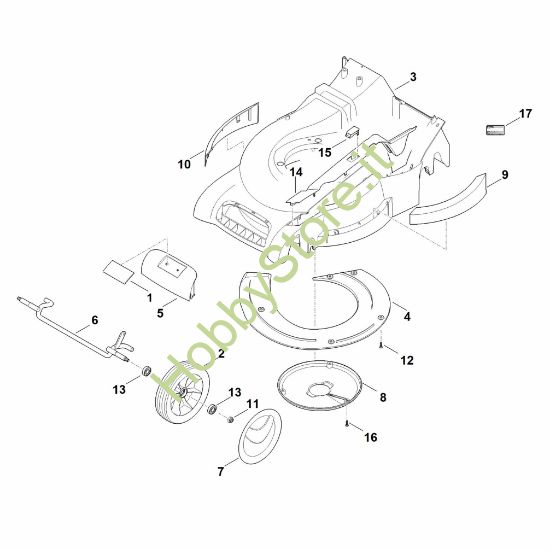 Picture of D - Scocca, asse anteriore RM 545.0 VE