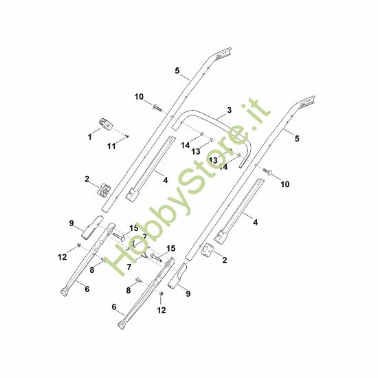 Picture of B - Parte inferiore manubrio RM 545.1 V