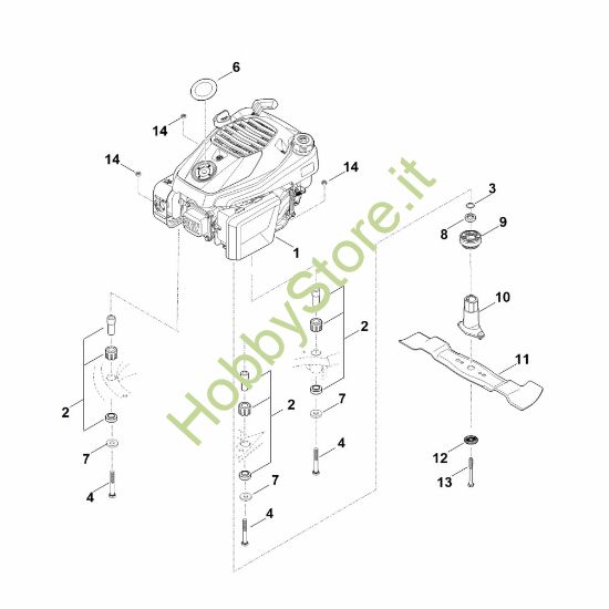Picture of F - Motore, lama RM 545.1 VM
