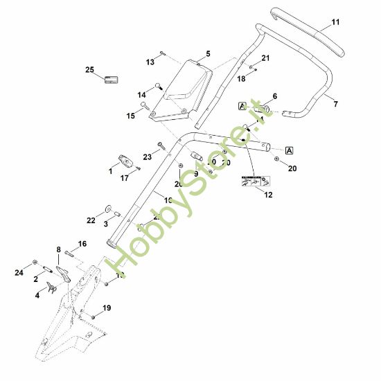 Picture of B - Parte inferiore manubrio RM 650.0 T