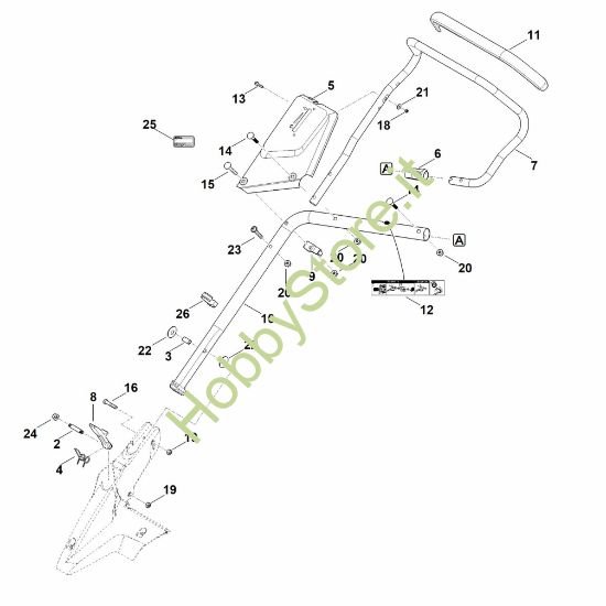 Picture of B - Parte inferiore manubrio RM 650.0 VE