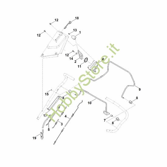 Picture of A - Parte superiore manubrio RM 650.1 VE