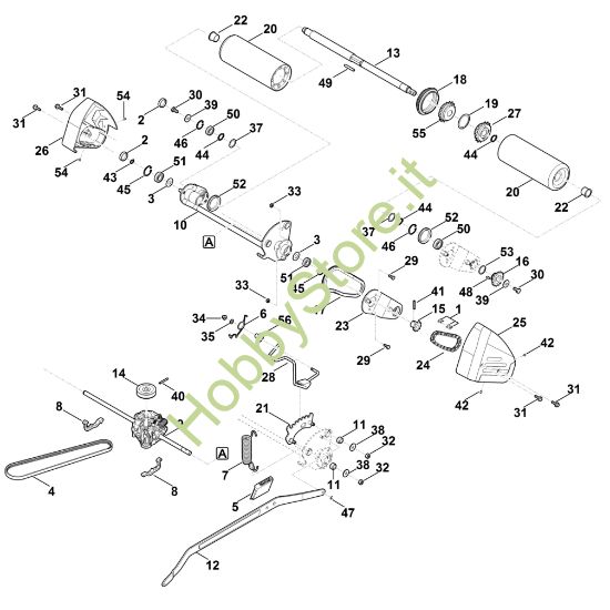 Picture of E - Asse posteriore, cambio RM 655.0 RS